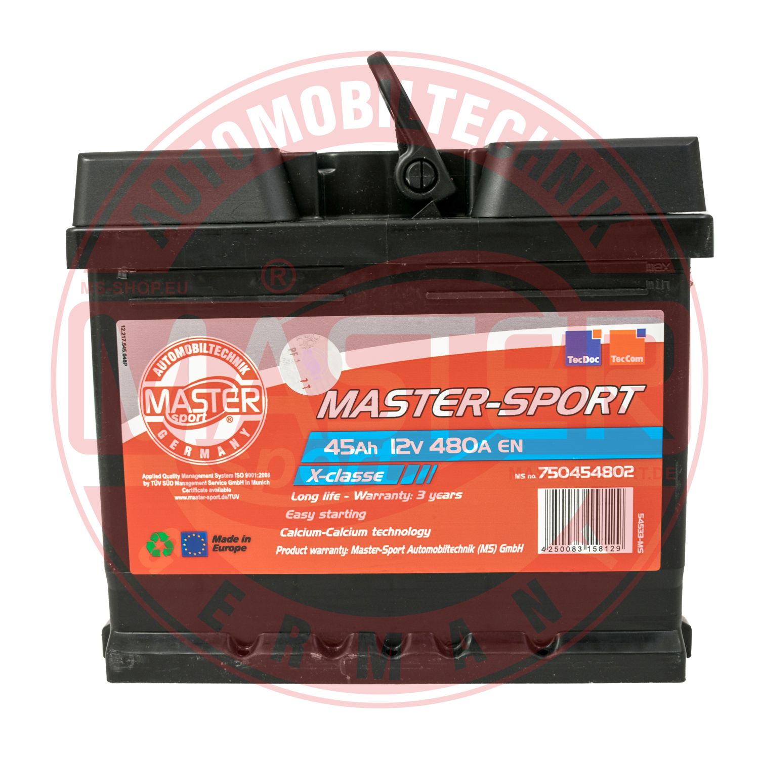 żtartovacia batéria MASTER-SPORT GERMANY
